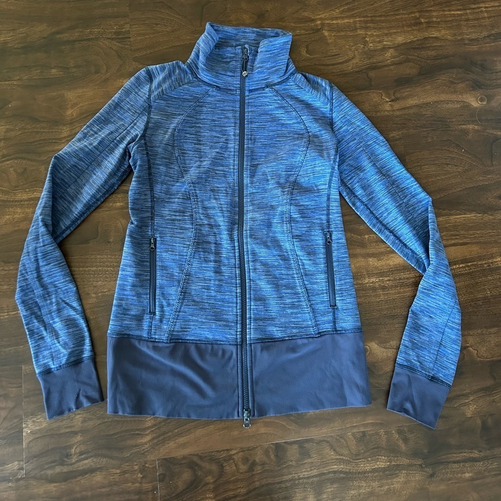 Lululemon Nice Asana Jacket Wee Are From Space Cadet Blue Size 8
